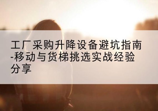 乳源移动式升降机怎么选-工厂采购升降设备避坑指南-移动与货梯挑选实战经验分享